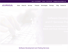 Tablet Screenshot of acuminoussoftware.com